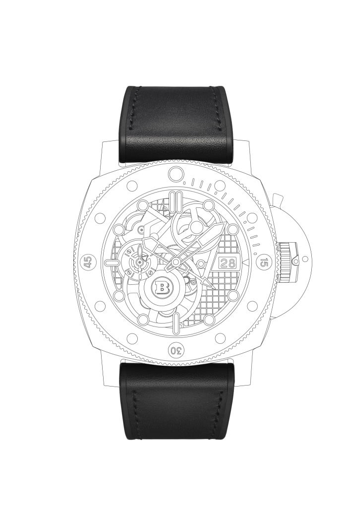 PANERAI Submersible S Brabus Carbotech™ PAM01283 - Strap