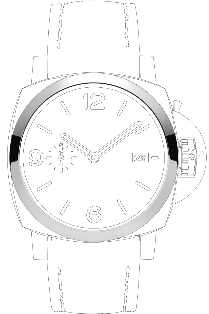 PANERAI Luminor Marina PAM01312 - Bezel