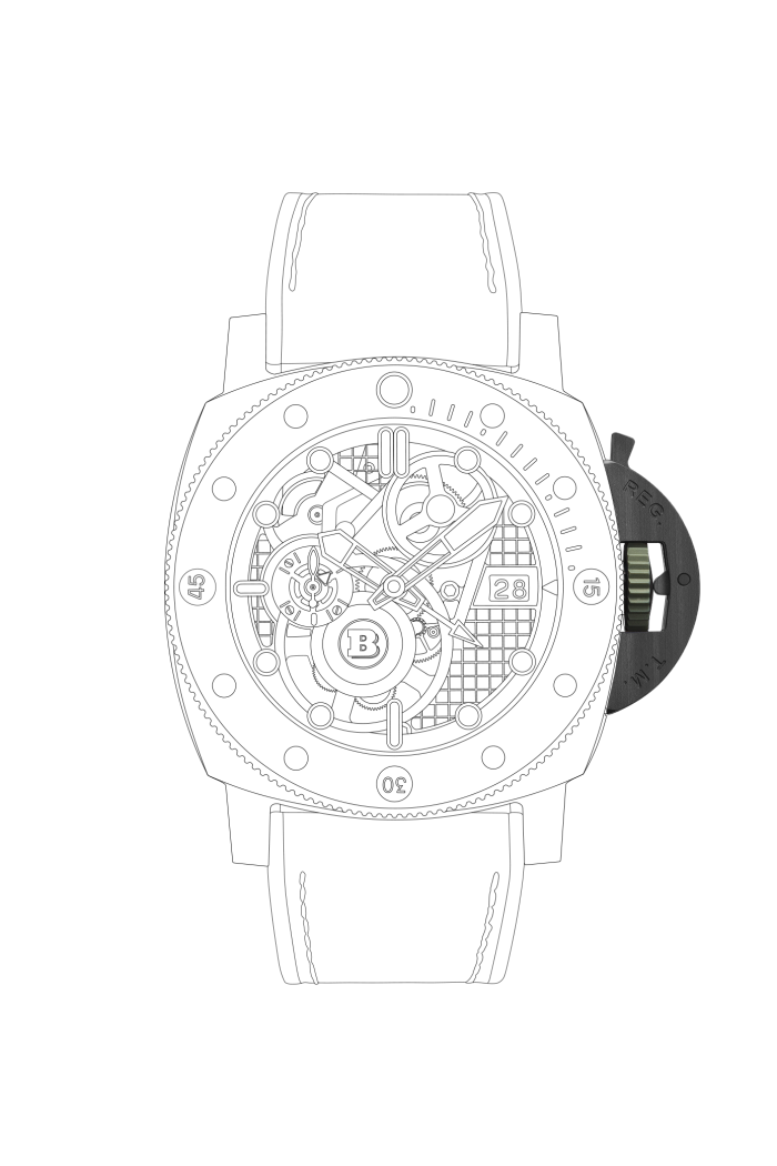 PANERAI Submersible S Brabus Carbotech™ PAM01283 - Bridge