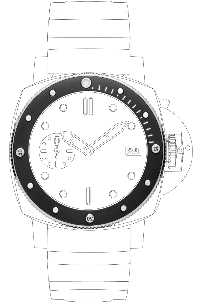 PANERAI Submersible PAM02683 - Bezel
