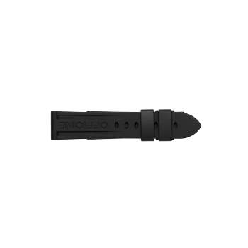 PNMX007BZG - Black Rubber Strap