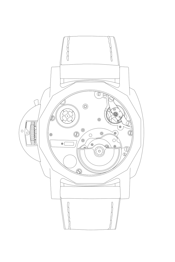 PANERAI Luminor Due Luna Goldtech™ Madreperla  PAM00715